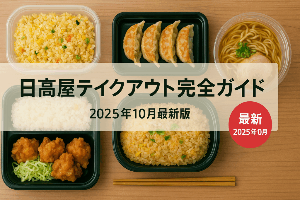 日高屋テイクアウト完全ガイド 2025年10月最新版