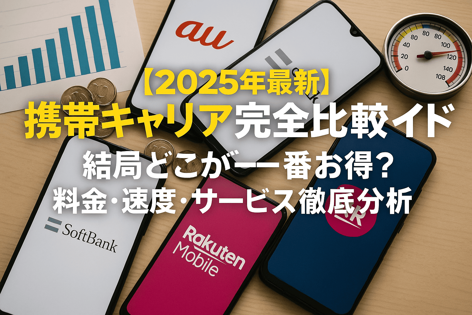 【2025年最新】携帯キャリア完全比較ガイド - 結局どこが一番お得？料金・速度・サービス徹底分析