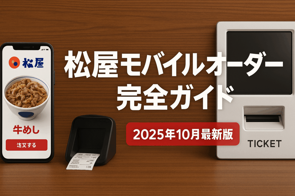 松屋モバイルオーダー完全ガイド【2025年10月最新版】