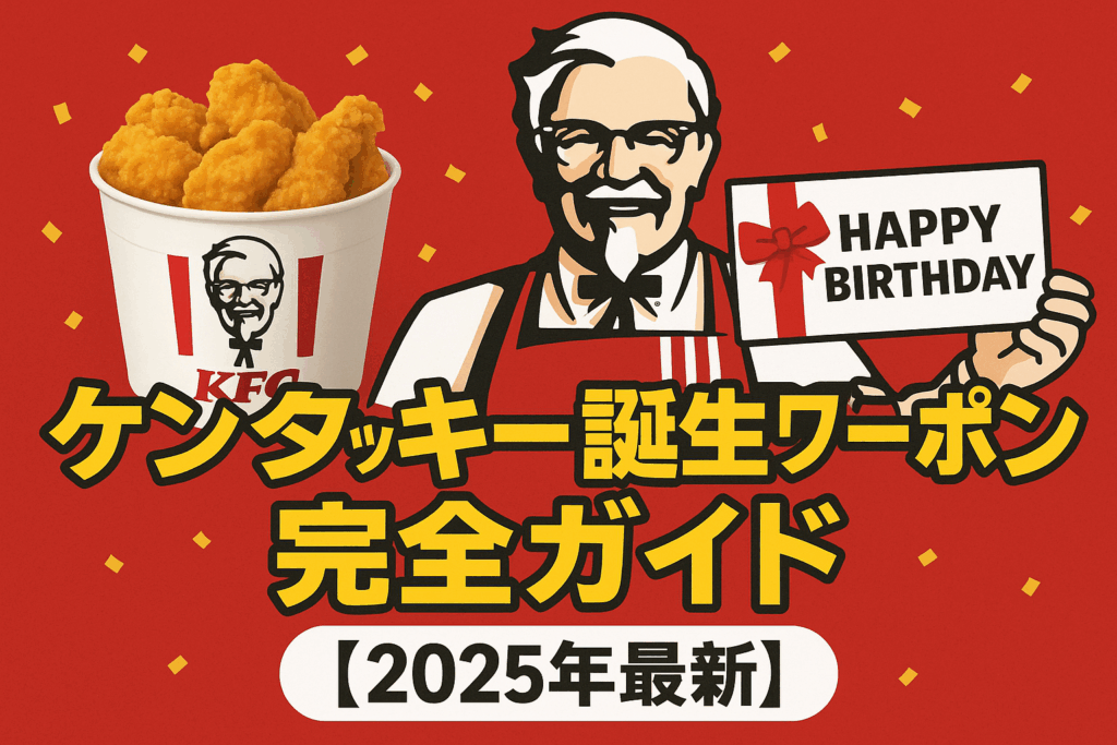 ケンタッキー誕生日クーポン完全ガイド【2025年9月最新版】