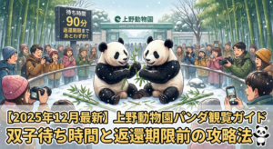 【2025年12月最新】上野動物園パンダ観覧ガイド｜双子待ち時間と返還期限前の攻略法