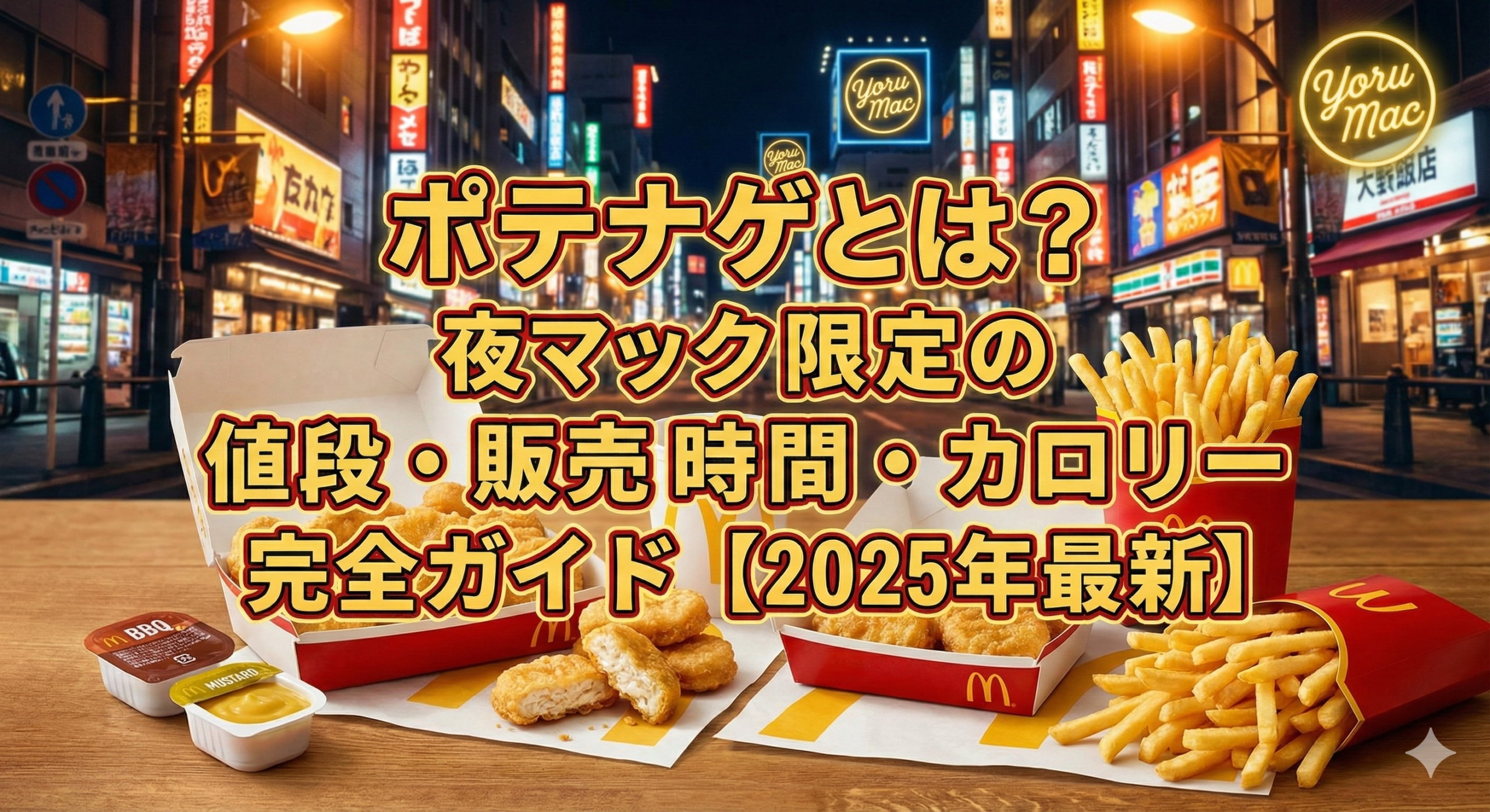 ポテナゲ,夜マック,夜マック限定,マクドナルド,マックメニュー,値段情報,販売時間,カロリー,ポテトとナゲット,2025年最新情報