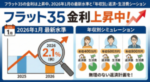 フラット35の金利は上昇中。2026年1月の最新水準と「年収別」返済・生活費シミュレーション