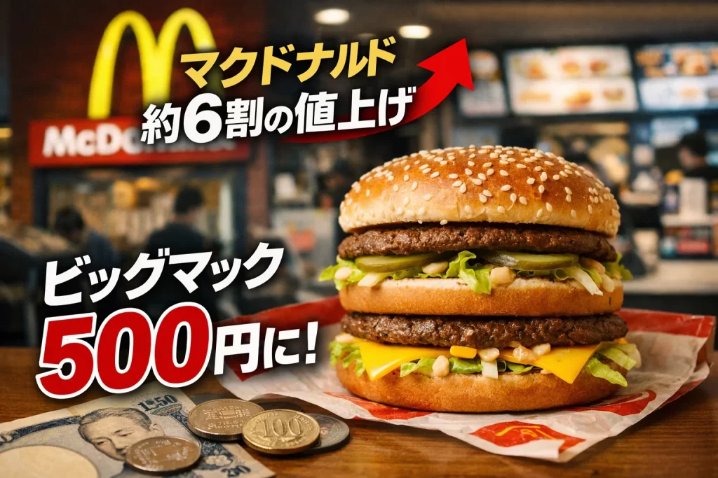 マクドナルド値上げのアイキャッチ