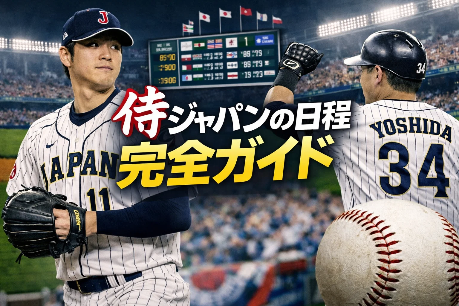 侍ジャパンの日程のアイキャッチ