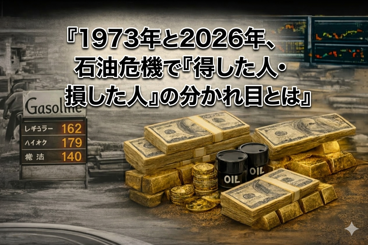 【オイルショック再来?】「1973年と2026年、石油危機で『得した人・損した人』の分かれ目とは