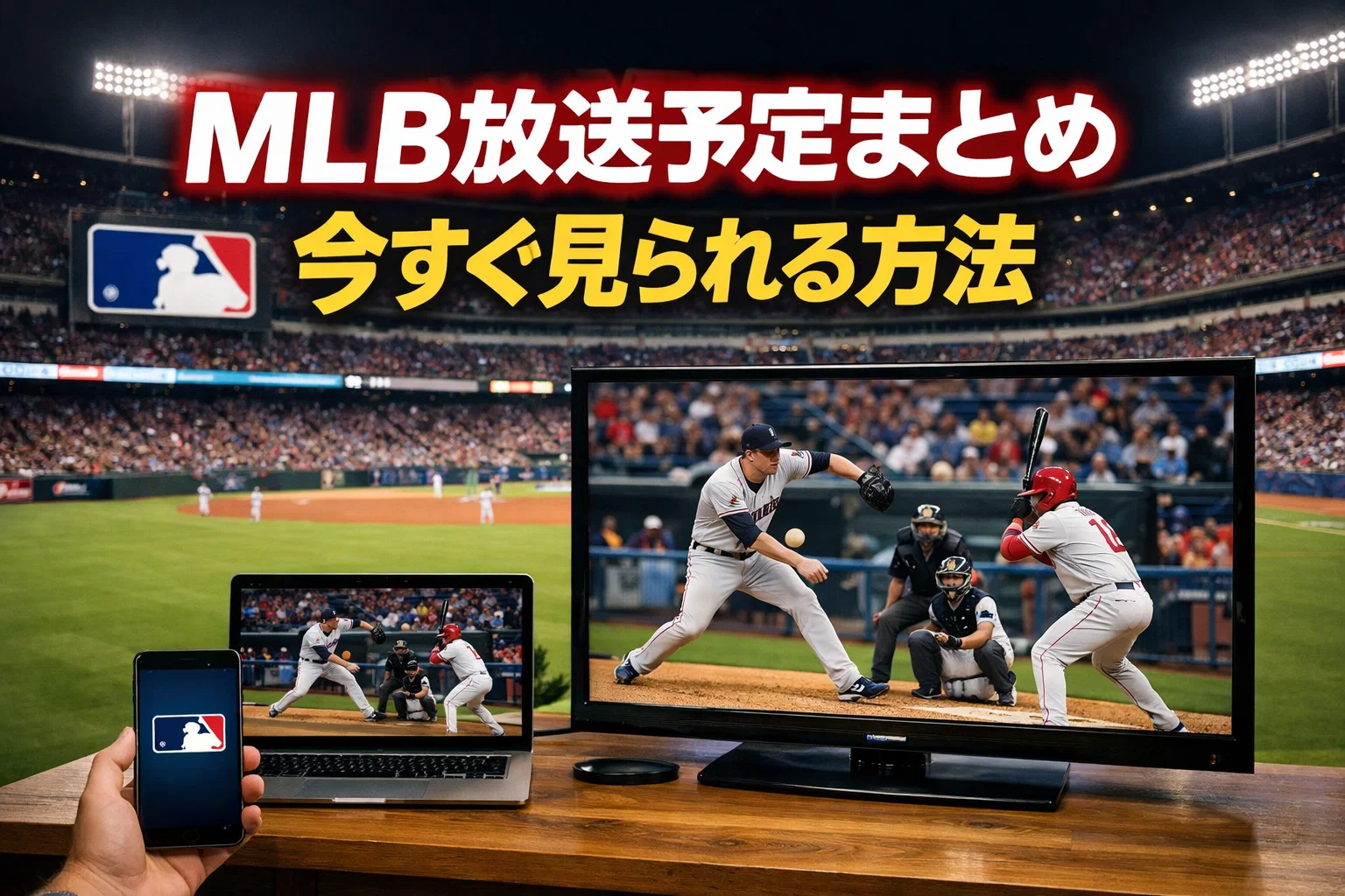 MLB放送予定のアイキャッチ