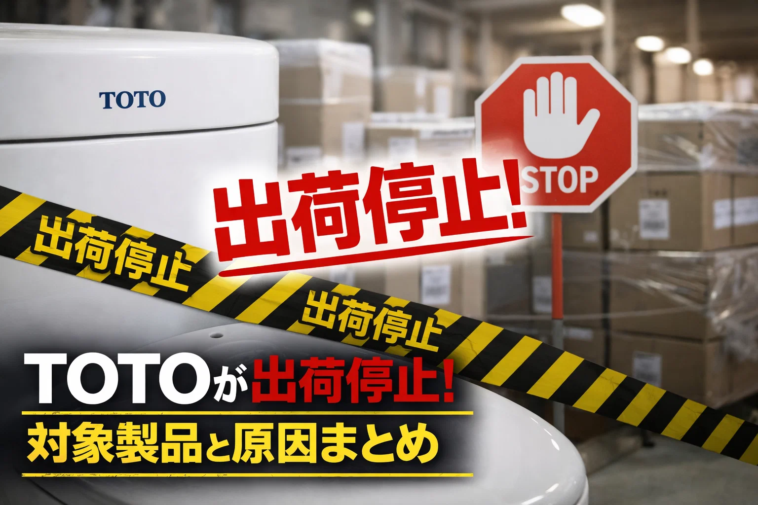 TOTO出荷停止のアイキャッチ